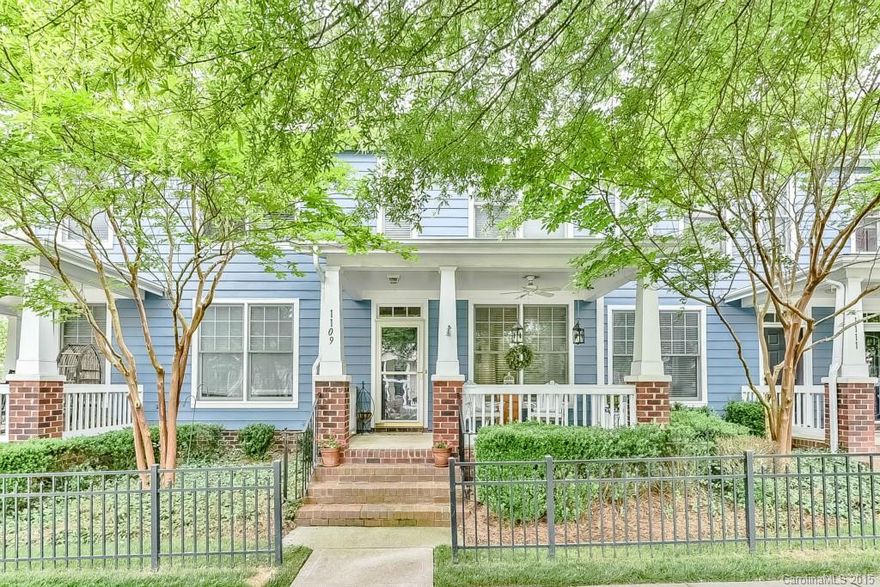 Beautiful town home in amenity rich Baxter Village. Walking distance to restaurants, shops, public library, and elementary school. Welcoming front porch with ceiling fan. Front room may be used as a formal living room, dining room, or study. Large open kitchen and spacious Great Room with gas fireplace. Private, fenced yard with patio. Exterior maintenance covered by HOA. New roof on all town homes in 2012. Fort Mill schools, Baxter Living. Make this home yours today!