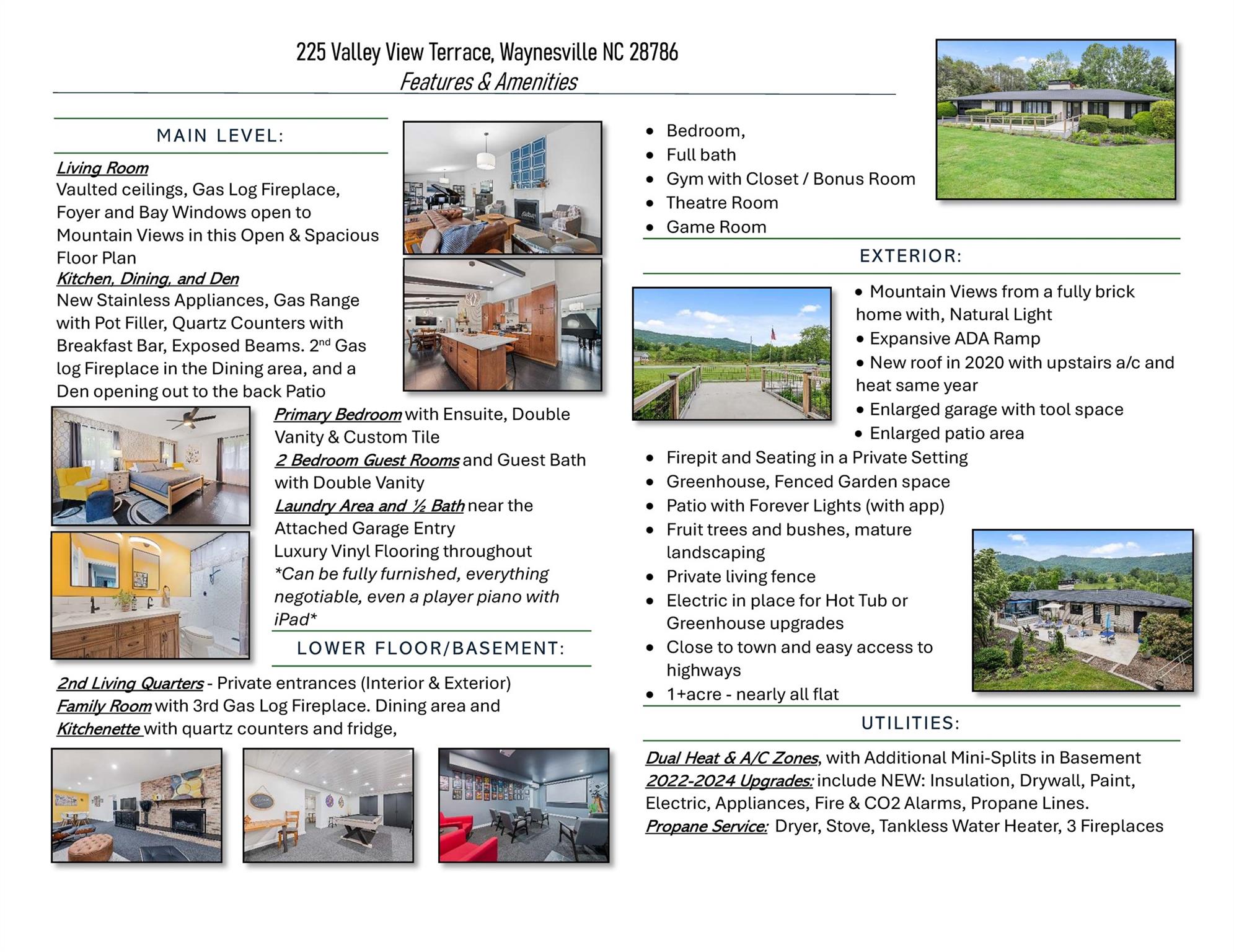 225 Valley View Ter, Waynesville, NC, 28786, USA, 5 Bedrooms Bedrooms, ,4 BathroomsBathrooms,Residential,Active,225 Valley View Ter,4393686