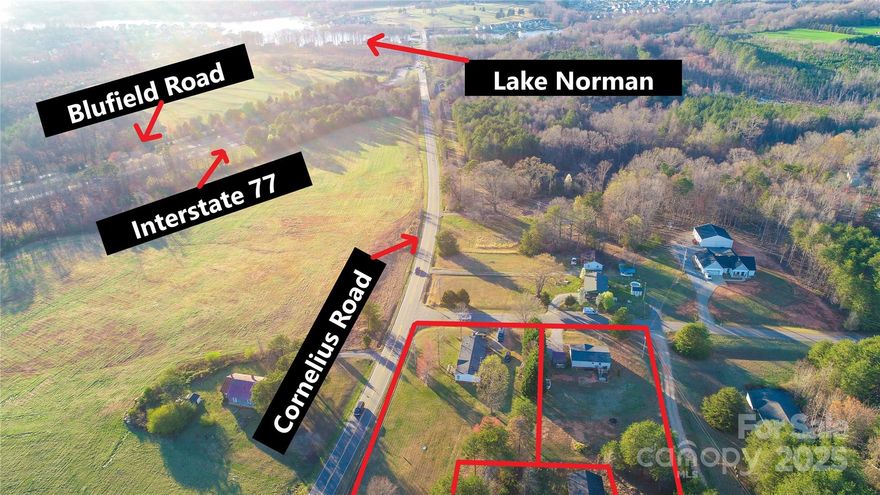 CALLING ALL INVESTORS! ***(2) SEPARATE turn-key rentals w/ (2) SEPARATE MLS#'s*** -- option to buy package together w/future commercial sale potential when the Exit 38 DOT project begins off Interstate-77/Cornelius Rd!! (110 Dorothy Lane @279k MLS 4267061+ 456 Cornelius Road @379k MLS 4267061) adjoining lots totaling 2.26 acres on corner w/ excellent potential for future gas station, restaurant, coffee shop, etc ! SELLER purchased both in 2017 & they have been profitable rentals since day 1 while waiting for the Exit 38 project to make its way through DOT for possible commercial resale potential. SELLER desires to reallocate investment to other endeavors making this is an excellent investment for new BUYER!! --THIS LISTING is 456 Cornelius is a 4 bed/2 full bath on a very nice, flat 1.31 acre lot just minutes to all the shopping/dining/entertainment off Exit 36 & Mooresville Hwy 150. New HVAC in 2024. Septic pumped 2025. Currently zoned RA. *DO NOT DISTURB TENANTS*  SHOWINGS BY APPT ONLY - BRING OFFERS!