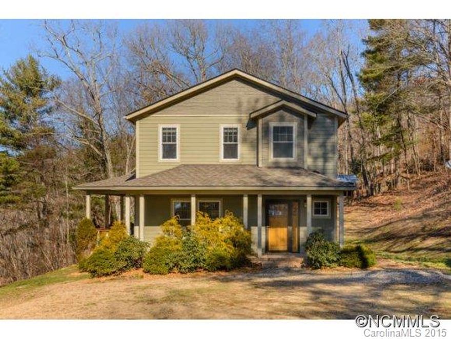 This newer Arts & Crafts home offers privacy with fantastic views. High end finishes include granite in kitchen and baths, maple cabinets, tile floors, wormy maple stairway. Open living/dining/kitchen. 10 X 20 covered side deck with SSteel cable/ironwood handrail. High efficiency heat pump, low maintenance 1.48 ac. yard and natural boulders. See attach. for info on future road paving.