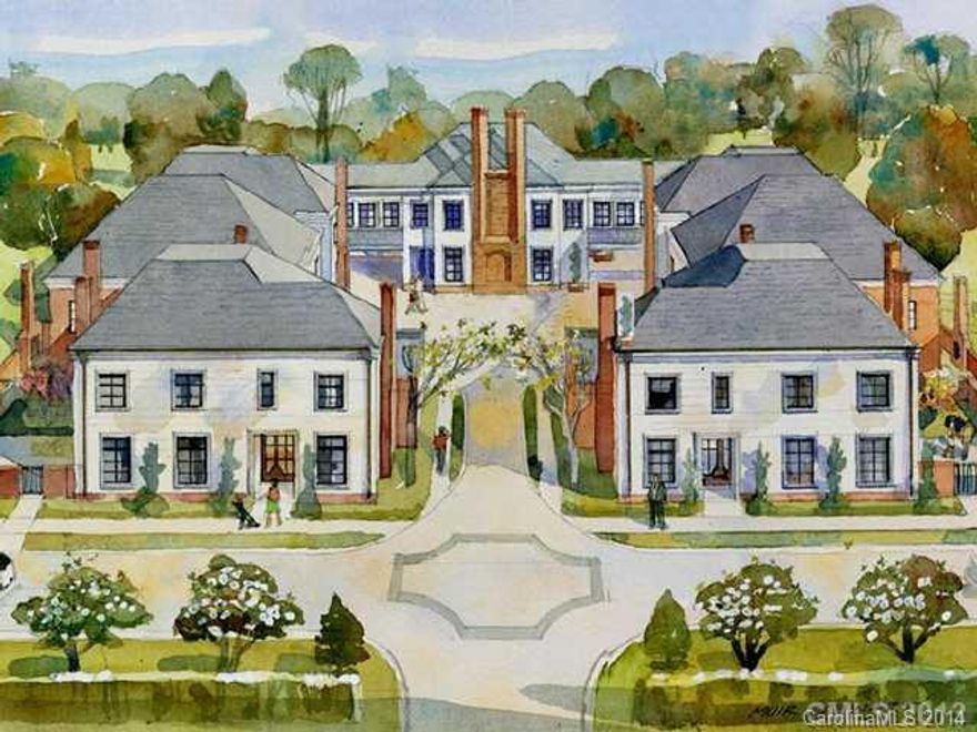 Each distinguished home in Kenwood Myers Park will feature open floor plans, 10 foot ceilings, two masonry fireplaces, elevators, two-car garages, "smart-wiring" & high quality finishes. Brick-walled private yards feature a masonry fireplace and gas for cooking. The exteriors will be virtually maintenance-free with black-clad casement windows, cast-stone and brick facades, copper gutters and ceramic tile roofs.