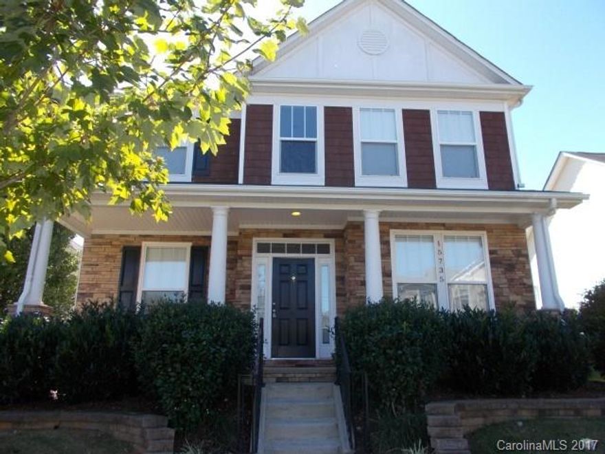 This spacious two story home has 3 bedrooms, 2.5 bathroom. It features an open floor plan and wood flooring. The kitchen has a pantry, kitchen island and all appliances. The master suite has a walk in closet and the master bath has dual sinks, an oversized tub with separate shower. Enjoy entertaining indoors near the cozy fireplace, upstairs in the spacious bonus room or outside inside the gorgeous screened patio. This home is move in ready