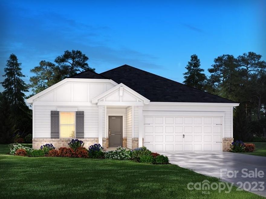 Brand new, energy-efficient home available by Oct 2023! Entertain with ease in the Gibson's bright, open-concept living space. A Jack-and-Jill bath with dual sinks serves the secondary bedrooms, while the private primary suite boasts a walk-in shower and impressive closet. Now selling, Solena at the Vineyards II brings a new phase of premium homesites to this lakeside master-planned community in Charlotte, NC. Homeowners will enjoy the resort-style pool, lap pool, sports complex including tennis and bocce ball and over ten miles of walking trails along open green spaces that wind along the waterfront of Lake Wylie. Schedule a community tour to learn more about our ranch-style floorplans with open-concept living.  Each of our homes is built with innovative, energy-efficient features designed to help you enjoy more savings, better health, real comfort and peace of mind.