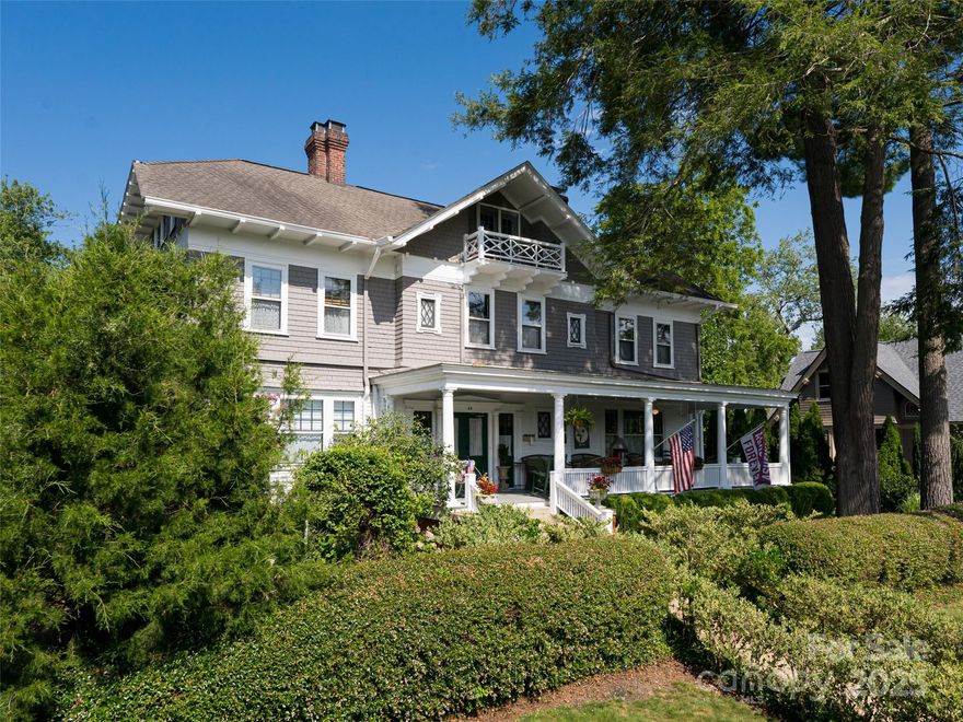 Nestled in Asheville’s historic Montford district, the Jackson-Peyton House is a rare gem designed by renowned architect Richard Sharp Smith (original plans available upon request). This remarkable property includes both the main residence and a charming carriage house, surrounded by meticulously landscaped English gardens. Enjoy the best of both worlds: a peaceful setting with mountain views from the classic Southern front porch, just a short walk to vibrant downtown Asheville. Thoughtfully renovated to offer all modern amenities, the property currently operates as a top-rated B&B. This extraordinary historic masterpiece is ready to welcome its next steward.