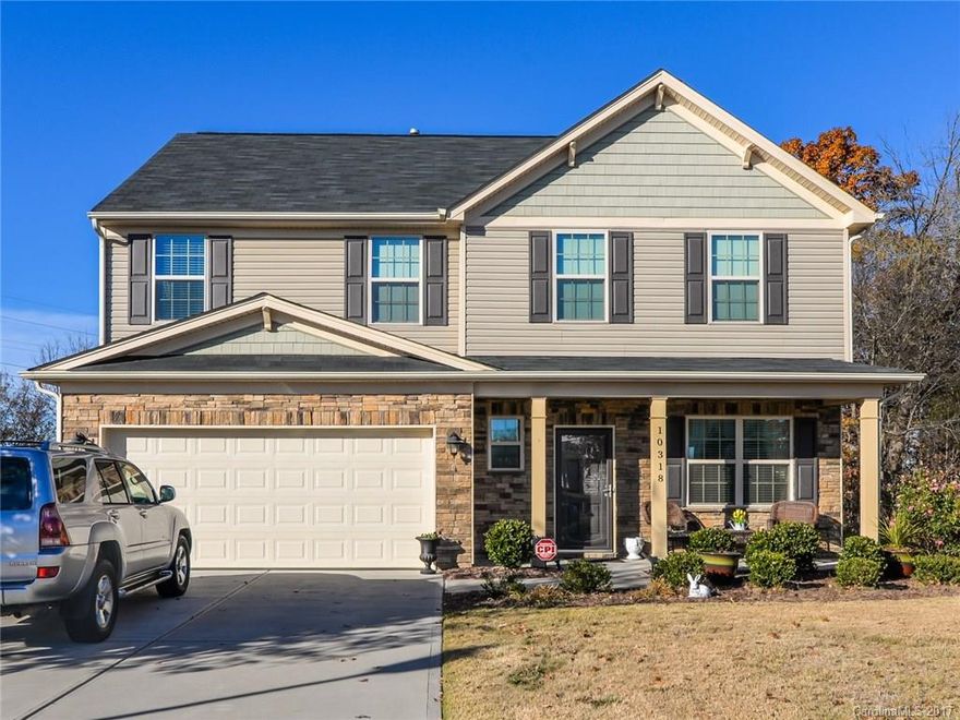 Like new home in great location.  3 Bedrooms plus loft.  Many upgrades include:  Granite counters in kitchen, ceramic backsplash, upgraded cabinets, full size self cleaning oven with matching microwave and dishwasher.  Plan is open from kitchen/breakfast area to family room with cozy fireplace.  Master suite has tray ceiling, large walk-in closet, neutral colors throughout, neighborhood features swimming pool and play area.  Close to schools, shopping, churches and interstate access.