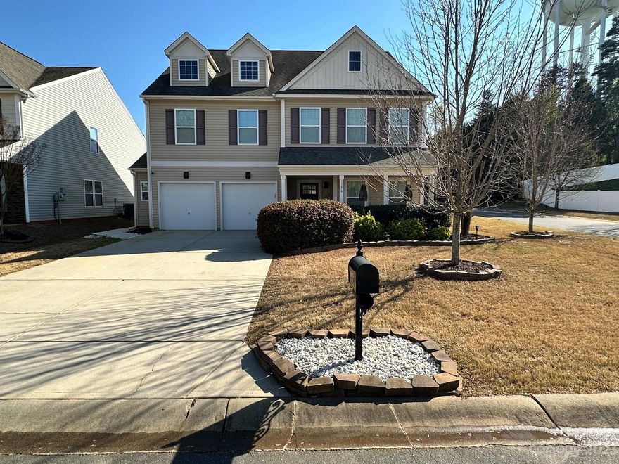 Welcome Home! Immaculate home with an open floor plan. Lots of natural light in a exlarge Great room/electric fireplace & a 85"TV mounted on wall, Dining room, Office with French doors, Kitchen w/island & beams, large pantry plus drop zone as you exit to the 2 car garage. Engineered water resistant flooring throughout the 1st & 2nd floor. Upstairs features an ex-large primary Bedroom & Bath with a new luxury shower, garden tub with sprayer & tile floor w/walk in closet. 4 additional Bedrooms with a bathroom plus a Jack & Jill bath between 2 bedrooms. Laundry room upstairs. The 3rd level features a huge Great room, Large Bedroom and full Bath, just right for privacy.Level back yard with Patio plus a retaining wall which creates seating around the stone firepit patio. The 2 car garage has pegboard, insulation and sheetrock walls. 30 beautiful solar panels on the back of the roof (powered by SUNPOWER) that pays up to 85% of the power bill & a 25 year warranty. May accept contingency.