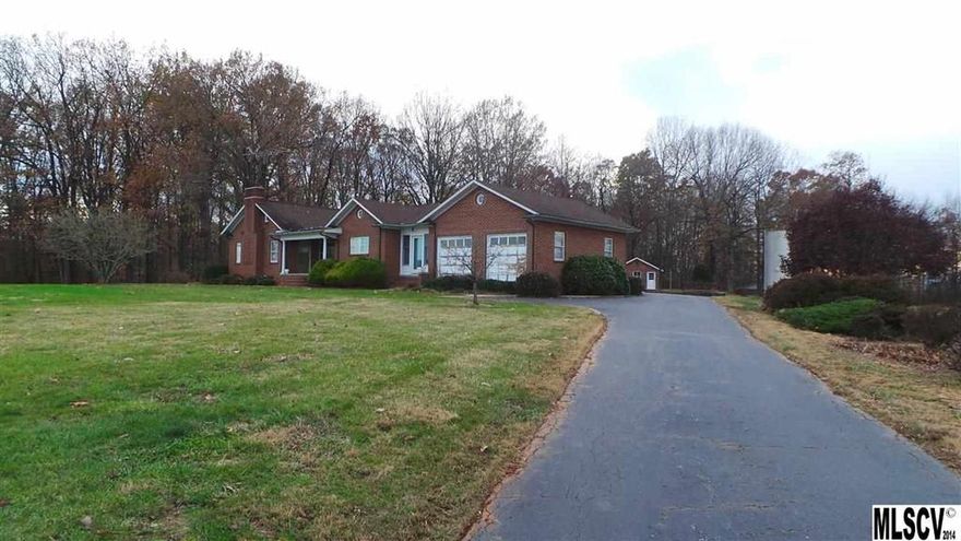 Quality Built Older Home built by Enloe Young. All Brick Ranch with Partially Unfinished Basement. Home Offers, Spacious Kitchen, Formal Dining Room, Den with Knotty Pine Paneling, Built in Bookcase, Huge Formal Living Room, with Masonry Fireplace. Three Spacious Bedrooms, One with Half Bath, and Full Hall Bath. Home is in great condition for the age. Mostly Hardwood Flooring. Heated Enclosed Sun Porch connecting house to the Double Attached Garage. Patio. 5 Stall Tractor Shed, Acreage is being taken out of a larger tract. Will be apx 2.91 acres. Architectural Roof.. not certain of age. New Septic 2014. Was the home of the Cooksville Hosiery Mill owner. Next door, the 18000sqft Warehouse, perfect for a car collector, is listed for sale at $189,900. See MLS #9579435 .Shared Well Agreement to be drawn before closing.Well on property provides water to cabin at the pond behind this property. House/Mill on public water as of March, 2015.
