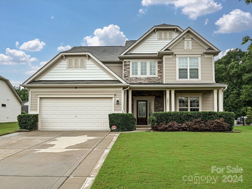 Welcome To This Stunning Home With Pool In Audubon Lake! Desirable lot on a cul-de-sac street near the back of the neighborhood, this immaculately maintained home features 4 spacious bedrooms + large bonus room & 3 full baths, including guest suite on the main level! Open floor plan, Beautiful hardwood floors & loaded w/ upgrades! Gorgeous chef's kitchen w/ granite countertops, tile backsplash, tons of cabinets & counter space w/ bar seating flows into the dining area & great room. Study w/ tray ceiling. Primary suite features a huge walk-in closet & luxurious bath w/ granite countertops & tiled shower. Fenced backyard is an outdoor oasis w/ beautiful, heated pool & 3-season sunroom that backs to trees & common area! Many other features include newer HVAC, full yard irrigation, ceiling fans throughout & added storage. Community pool, playground, picnic area & clubhouse. Centrally located between Ballantyne & downtown Fort Mill, convenient to dining, shops, entertainment & the greenway!