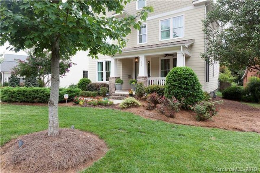 Looking for a low maintenance, custom built home in a great location? Welcome home to 175 N Canterbury! Close proximity to Cotswold, South Park, Uptown & more! Open floor plan is an entertainer's dream, with a gourmet kitchen featuring Electrolux appliances, large center island, bar & oversized pantry. Dining room and library are perfect for casual dining or formal affairs. TONS OF STORAGE SPACE in this home! Master Bedroom is a spa like retreat, featuring 2 WIC closets & a dreamy bathroom! Custom features throughout home including a deluxe drop zone, built-ins, private office, breakfast area w/ bay window, great room w/ gas fireplace. Outdoor entertaining will be a breeze with 3 covered porches, stone terrace and fireplace! 3rd floor bonus room is a HUGE space with skylights, vaulted ceilings and tons of natural light. This is an amazing opportunity to be in one of the best neighborhoods in CLT!