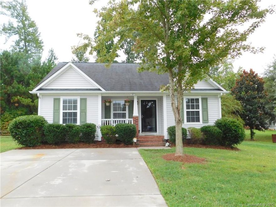 Well Maintained Move In Ready Ranch! Spacious Great Rm w/Vaulted Ceiling & Arched Doorways. Private Master Suite w/Walk In Closet. Rocking Chair Front Porch, Large Deck, Fenced Yard a Storage Building.  USDA Financing Approved.