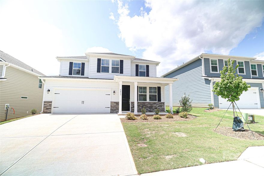 Please see the representative at the community center 625 Hamilton Park Dr, Denver, NC 28037.Beautifully finished new construction home in the Rivercross Community. The home features smooth 9' ceilings on the main level, upgraded interior doors, and durable flooring installed throughout. The kitchen offers stainless steel appliances, quartz countertops, a large island, and crisp white cabinetry with modern hardware. The primary suite includes raised-height cabinetry, quartz counters, and dual undermount sinks. Secondary baths feature matching finishes and coordinated brushed-nickel fixtures for a cohesive look. Energy-efficient systems include a high-efficiency heat pump, programmable thermostats on each floor, enhanced insulation in walls and attic, LED lighting, and an electric water heater. Additional conveniences include an EV-ready outlet in the garage, cordless window blinds, and organized shelving in closets, pantry, and laundry. Exterior highlights include fiber-cement siding, architectural-style roofing, engineered structural systems, a concrete front porch and rear patio, and established sod for great curb appeal. A move-in-ready home with modern finishes, thoughtful upgrades, and quality construction throughout.The Rivercross Amenity Center features a Clubhouse, Fitness Center and Pool. The clubhouse serves as a gathering place for scheduled community events and programs. Stocked with new exercise equipment, the fitness center is perfect for residents who would like to stay in shape and live healthy. Lastly, the community pool is the perfect place to lounge, take a dip and stay cool during summer. Up To $20,000 in buyer incentive money! Must use builders preferred lender and closing attorney. Home must close in 30 days!