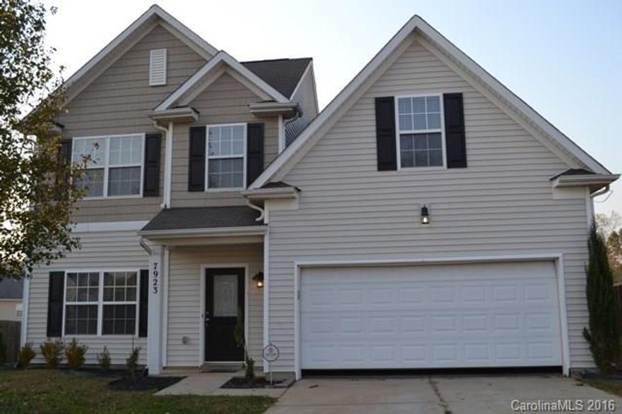 Cute as can be!  Large fenced back yard, tons of updates.  Hardwood and ceramic tile flooring throughout main level, heavy mouldings throughoutand lLots of recessed lighting. Formal dining room, great room with fireplace/gas logs.  Large kitchen has stainless appliances and a work island!  Laundry room is conveniently located upstairs with the bedrooms.  Neighborhood has a pool, clubhouse, playgrounds and sidewalks.