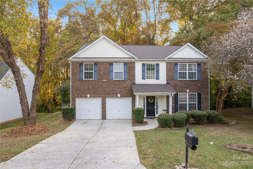 In need of space? This two-story home boasts 4 spacious bedrooms, 2.5 baths, and a convenient 2 car garage. Stepping inside, you'll be greeted by a large entrance with high ceilings and a versatile flex room that can be customized to suit your lifestyle, whether it is a home office, a playroom, or a stylish den for relaxation. The kitchen offers granite countertops and all stainless steel appliances. Enjoy gatherings in the large living room featuring a cozy warm fireplace. As you ascend the staircase to the upper level, you'll discover a small loft and bonus room, perfect for movie nights, a game room, a guest room, or your private retreat. The possibilities are endless in this home. Exterior offers a wood-fenced backyard with mature trees and a creek that runs through the back of the property. Don't miss out on this one!