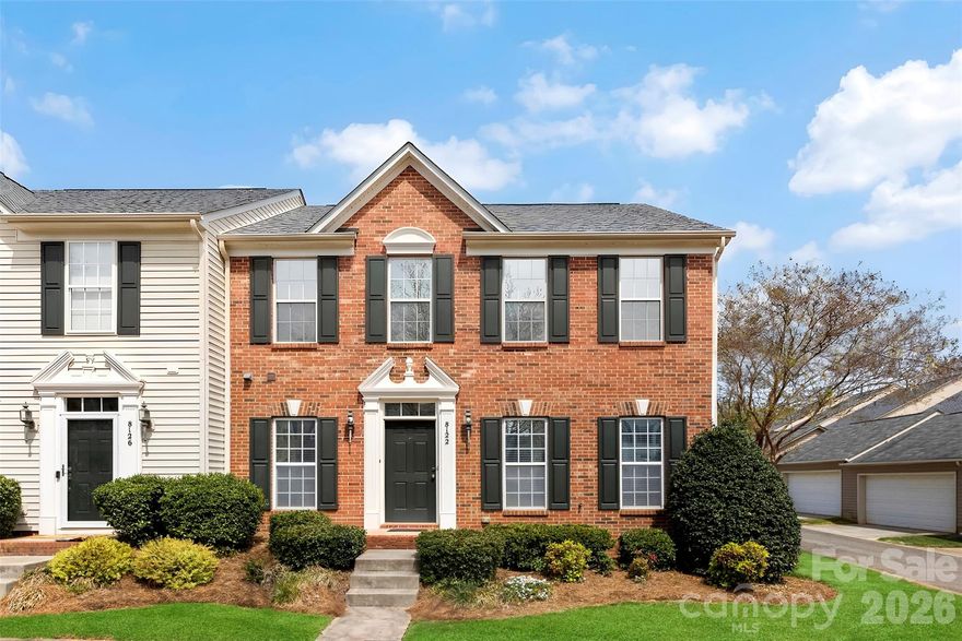 Welcome to this beautiful end-unit townhome in the highly desirable Gilead Ridge community! Filled with abundant natural light, this home features a bright and airy floor plan designed for both everyday living and entertaining. As you step inside, you’re welcomed by an open, inviting entryway with a formal dining room to your right and a laundry room and half bath to your left. Continue into the kitchen, which features ample cabinet space, an island with storage underneath on both sides, and a cozy dining area for casual meals. The kitchen flows seamlessly into the living room, which boasts a vaulted ceiling and plenty of natural light. Just off the living room is a spacious back deck, perfect for outdoor dining and relaxation. The main level also includes a spacious primary suite with an elegant tray ceiling, a large walk-in closet, and a primary bathroom featuring a huge garden tub and a large walk-in shower. Upstairs, a versatile loft overlooks the living room, along with two generously sized bedrooms with walk-in closets and a full bathroom. Enjoy the added convenience of a detached garage and low-maintenance living. The HOA covers the exterior of the home, lawn care, common areas, and pool maintenance. Updates include a 2023 roof, 2019 AC unit, 2022 AC boards, a 2021 deck, and new window screens installed in February 2026.
