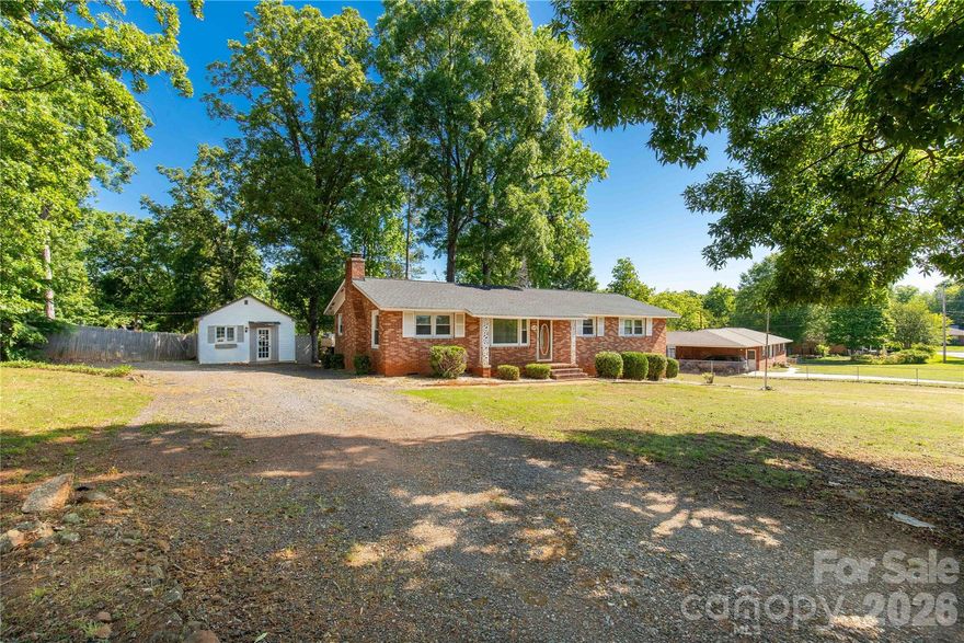 Welcome home to this charming full-brick ranch located in the desirable Oakwood Acres subdivision—no HOA! Inside, you’ll find beautiful hardwood floors and a delightful eat-in kitchen featuring butcher block countertops. Situated on a generous 0.53-acre lot, the property offers your own private retreat with plenty of space to relax or entertain. A wired storage shed conveys with the home, providing excellent additional storage or workspace. Conveniently located just minutes from the interstate, shopping, and dining, this home blends comfort, character, and accessibility all in one.  Schedule your showing today!