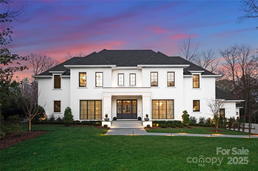 Welcome home to 3645 Pelham Lane located in the highly desired Foxcroft neighborhood tucked in the middle of Southpark. This gorgeous 6 bedroom, 8 bath custom build by Ted Thompson will leave you speechless. It's the perfect home for relaxing or entertaining. The expansive bluestone patio spans the length of the house and surrounds the heated, saltwater pool & spa and walks you right up to the motorized screened in porch with fireplace and outdoor kitchen. The house sits on almost a full 1 acre lot and comes with a fenced-in yard and separate fenced-in turf dog park. Inside you will enjoy cooking in this gourmet chefs kitchen with all luxury appliances and 10 ft marble countertop island. Primary en suite on the main floor with large sitting room overlooking the pool & walk-in closet with full laundry room. Over 4400 sq ft on the main floor. Each room will wow you with so many custom features. Upstairs is the fitness room, 5 bedrooms (3 en suite) & 1/2 bath. Attached & Detached garages.
