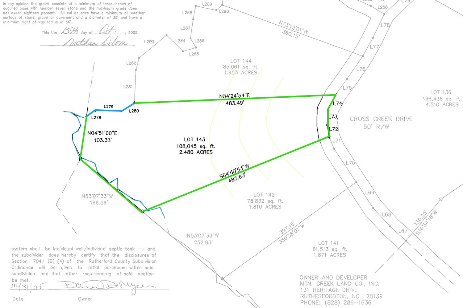 0 Cross Creek Drive 143