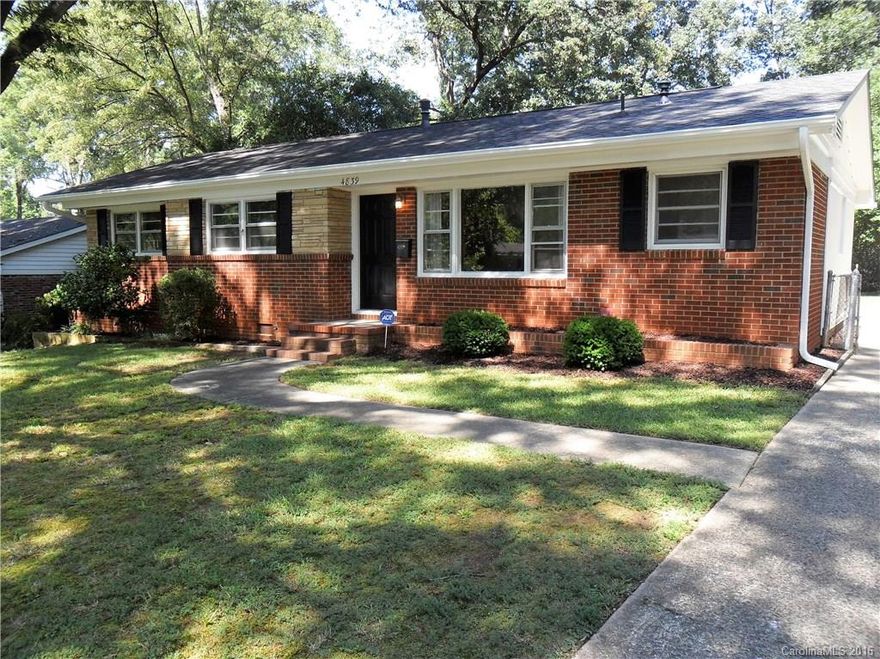 Beautiful 3BR, 1.5BA Brick Ranch convenient to Cotswold, Southpark, Uptown and NODA. Gorgeous yard with mature trees. Kitchen w/ Tile Floor and Back splash, Den w/ Tile Floor and Fireplace, Separate Laundry Room. Living Room w/ hardwood Floors. Updated Full Bath with Awesome Tile! Updated Half Bath in Master. Newly Painted Deck and Fenced Backyard. New Roof and Gutters in 2010. Freshly Painted Exterior and Interior. Fireplace being sold "AS IS" with no known problems.