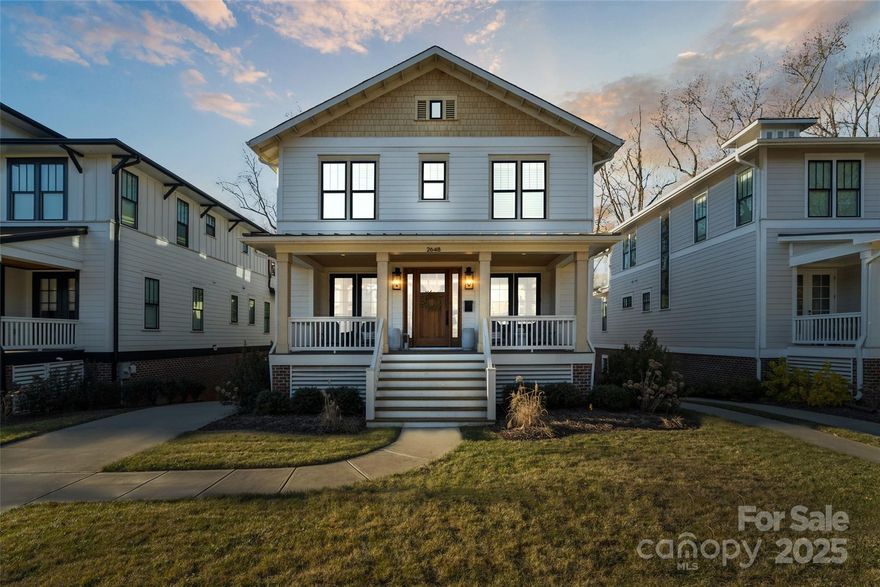 Welcome to this stunning 2022 custom-built Craftsman home in the coveted Chantilly neighborhood! Upon entry experience a stylish foyer adjoined by an office and 4th bedroom/flex space. The chef's kitchen boasts stainless steel appliances, custom cabinets, quartzite countertops, a large walk-in pantry, and an oversized island. The living room features a gas fireplace and sliding doors flooding the space with natural light. A full bar for entertaining enhances the large dining area. A full bath completes this level with 10 ft ceilings and Douglas Fir beams throughout! Upstairs, a luxurious primary suite offers custom closets and a spa-like bath. Two additional en-suite bedrooms and a laundry room complete this floor. A standout feature is the oversized multi-car garage, providing ample storage or basement space. The backyard oasis features a grill station, fire pit, pergola, and spiral staircase to the main-level deck overlooking Chantilly Park. This is luxury city living at its finest!