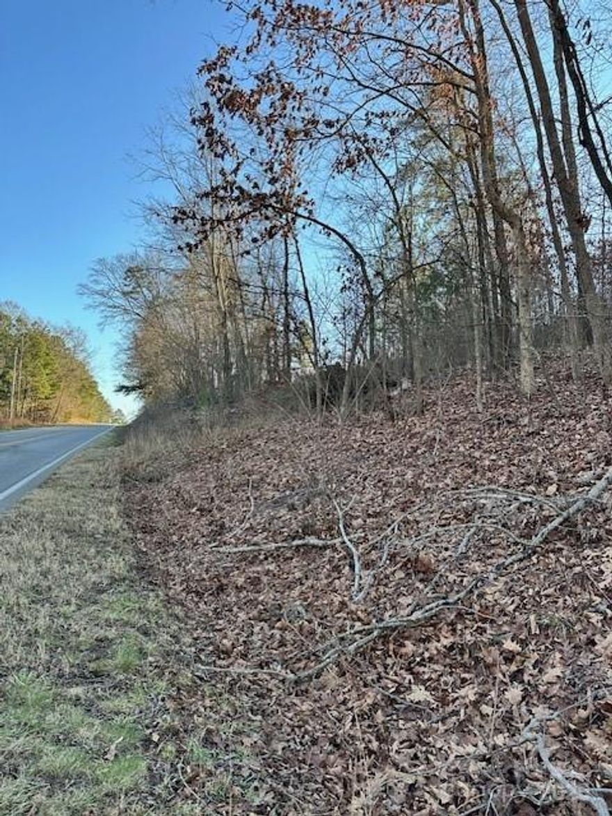 Located on Hwy 742 with a lot of road frontage, this lot is very private with a peaceful setting.