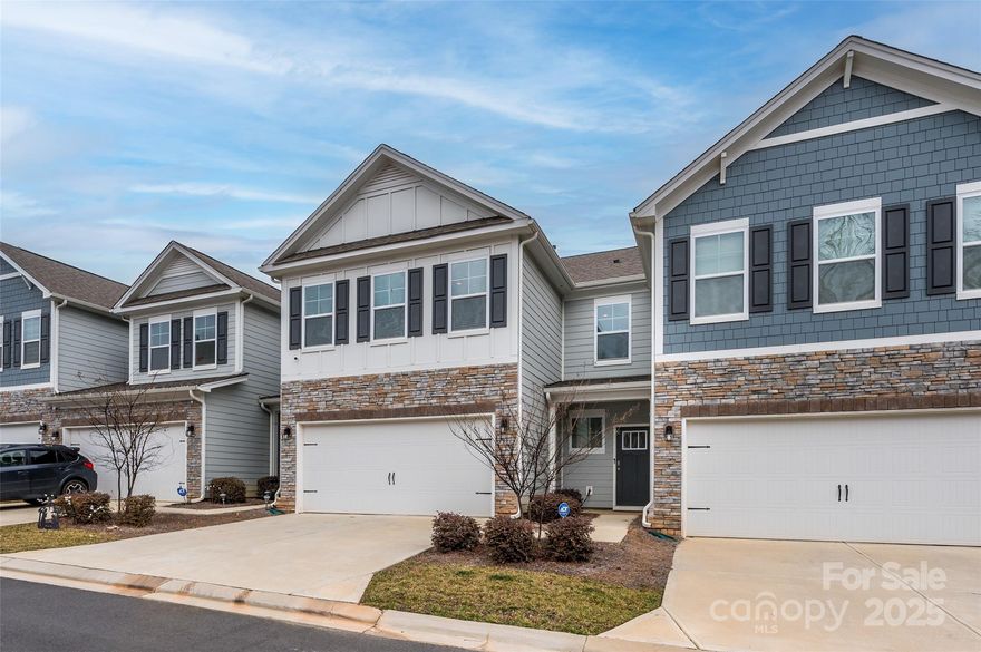 Beautiful and spacious townhome in pristine condition and shows pride of ownership. Just reduced and well priced.  Granite counters throughout, SS appliances, LG Frig, Whirlpool oven and wonderful open floorplan.  Gorgeous kitchen overlooks dining and family room areas.  Huge primary suite on upper level, large open loft on 2nd floor, and generous room sizes throughout. Low SC taxes and close proximity to all the Ballantyne conveniences.  Quick close available and in move-in condition.  This one's a gem!