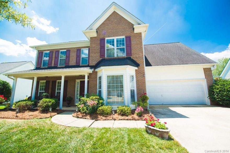 Much Desired Front Porch!  Hardwoods, Ceramic Flooring, Crown Molding & Chair Railing.  Formal Living Room/Office and Dining Room, Huge Bedroom 5 or Bonus!  Open Floor Plan. Mature Lawn!  Super Location!  Convenient to I-485 for easy access to Charlotte.  Low Union County Taxes and Schools.  Community offers a large pool, plus 3 large catch and release fishing ponds.   This home has been Professionally Staged, and has Professional Pics.  Must See!