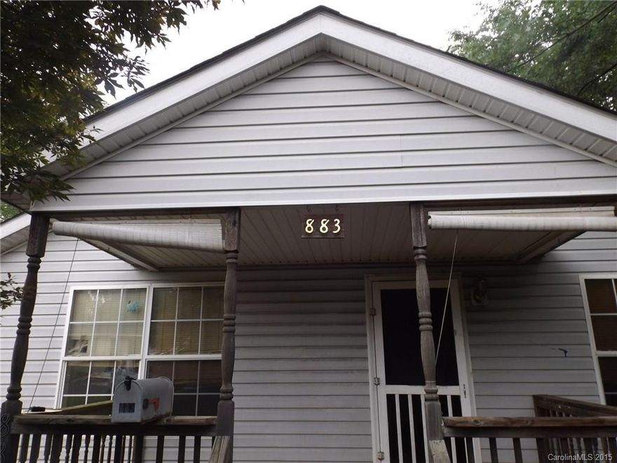 Open plan with three large bedrooms and two full baths. Established yard and wooded back yard.  Low SC taxes and high performing Rock Hill School District 3.   An great opportunity for income property.  Bank of America associates, household members or business partners prohibited from purchasing.  Property should qualify for all types of financing.  No HOA.  Title is clear.  No Code issues.  Yes MI/ buyers premium applies.  Property is Vacant.