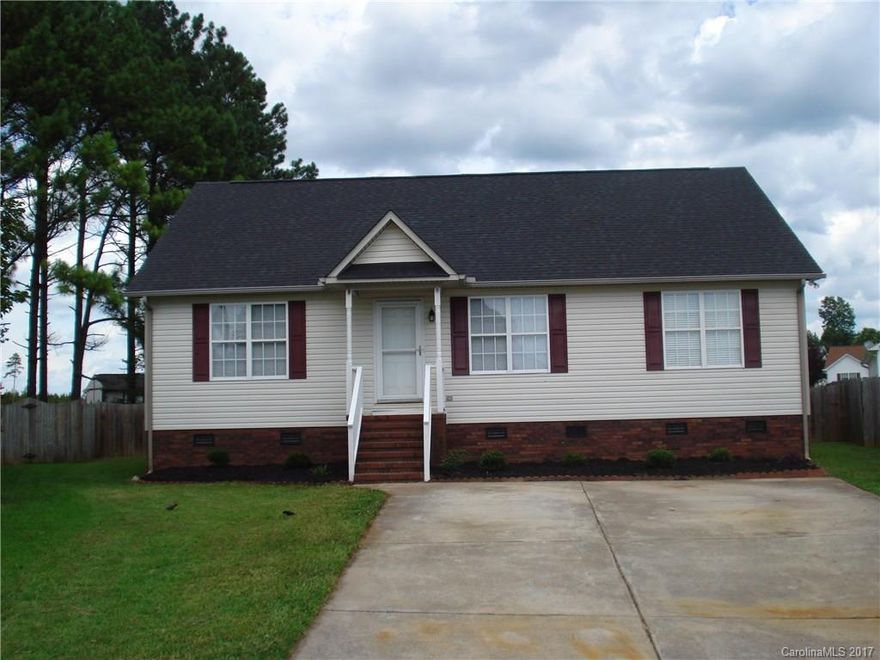 Nicely updated home in small community.  New carpet throughout the home.  Large Great Room and over sized kitchen.  Master bedroom is large with walk-in closet and spacious bath.  The other bedrooms are large.  Deck is located at rear of property.  Backyard is enclosed with 6 foot privacy fence.