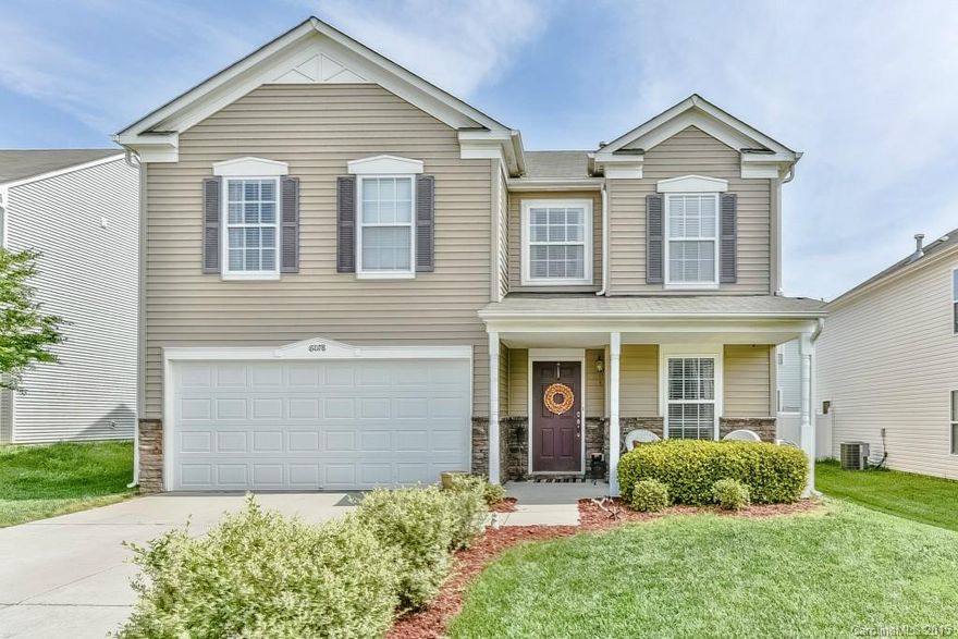 This three bedroom home in Baden Village is a short walk from Fort Mill schools, ranked best in the state. The home balances charm and function with beautifully crafted wood floors accenting an open floor plan; upgraded fixtures side-by-side with premium appliances; large upstairs bonus room ideal for entertaining just steps from a designated laundry room; an enormous master suite that includes a spa-like bath. The home also features large walk-in closets, ceramic flooring and two-car garage.