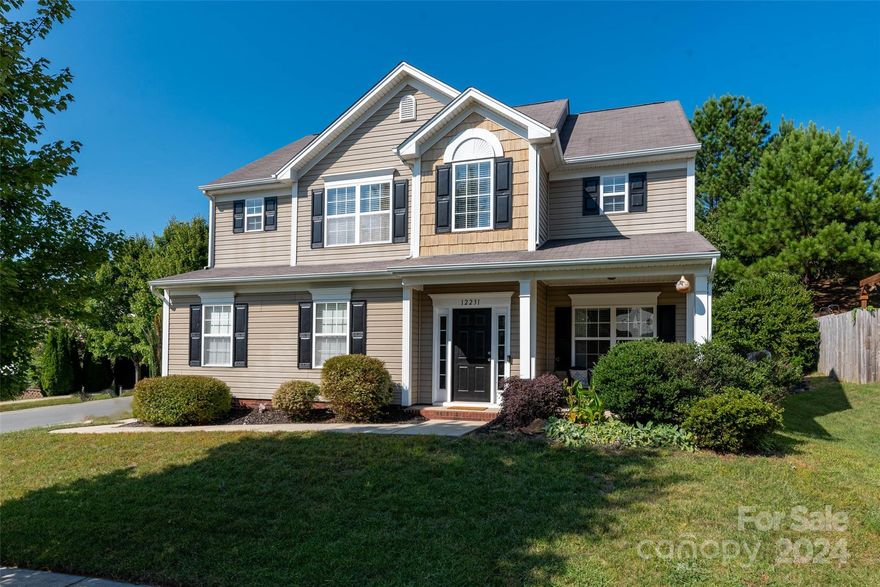 This immaculate and well-maintained home sits on a corner lot and features lots of natural light, updated fixtures, updated lighting, new paint, new carpet, an irrigation system, and HVAC just over a year old! On the main level you will find the kitchen with breakfast area boasting large windows overlooking the private backyard and OPENS to the great room with hardwood floors and gas fireplace. Great space for entertaining! Kitchen has access to a formal dining area/sitting room. Upstairs is a very spacious primary bedroom with vaulted ceiling, ensuite bath with garden tub, double vanity and walk in closet.  Don’t miss the 2nd walk in closet on the left wall as you enter the bedroom!  Upstairs also has 3 large bedrooms, jack n jill bath, laundry room and pull-down attic.  Backyard has screened back porch and patio with no one behind you!!! Refrigerator, washer and dryer included. MOVE IN READY!!!!  Don't miss your chance to make this delightful property your new home sweet home.