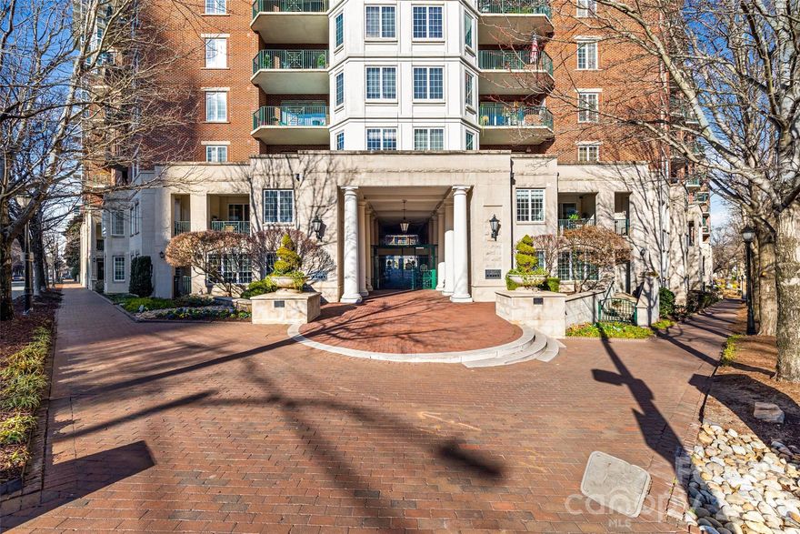 Experience elevated Uptown living in this well maintained 1 bedroom 1 bath condo ideally located in the heart of Charlotte. The open concept layout offers abundant natural light, and a seamless flow between the living, dining, and kitchen areas. The kitchen features rich cabinetry, stone countertops, stainless steel appliances, and a convenient breakfast bar, ideal for everyday living and entertaining.

The spacious bedroom includes a walk in closet and easy access to the full bath with a large vanity and walk in shower. Step outside to a covered balcony, perfect for relaxing or enjoying city views.

Residents enjoy access to a secure amenity rich community featuring a fitness center, resort style heated pool, resident lounge with fireplace, media room, cyber cafe and business center, coffee bar, putting green, dog park, and beautifully maintained common areas. Onsite conveniences include a Harris Teeter supermarket, dry cleaners, salon and spa, nail salon, access controlled parking garage, and key fob entry. Located just steps from Uptown dining, shopping, entertainment, and major employers, this home offers a low maintenance lifestyle in one of Charlotte’s most walkable locations.