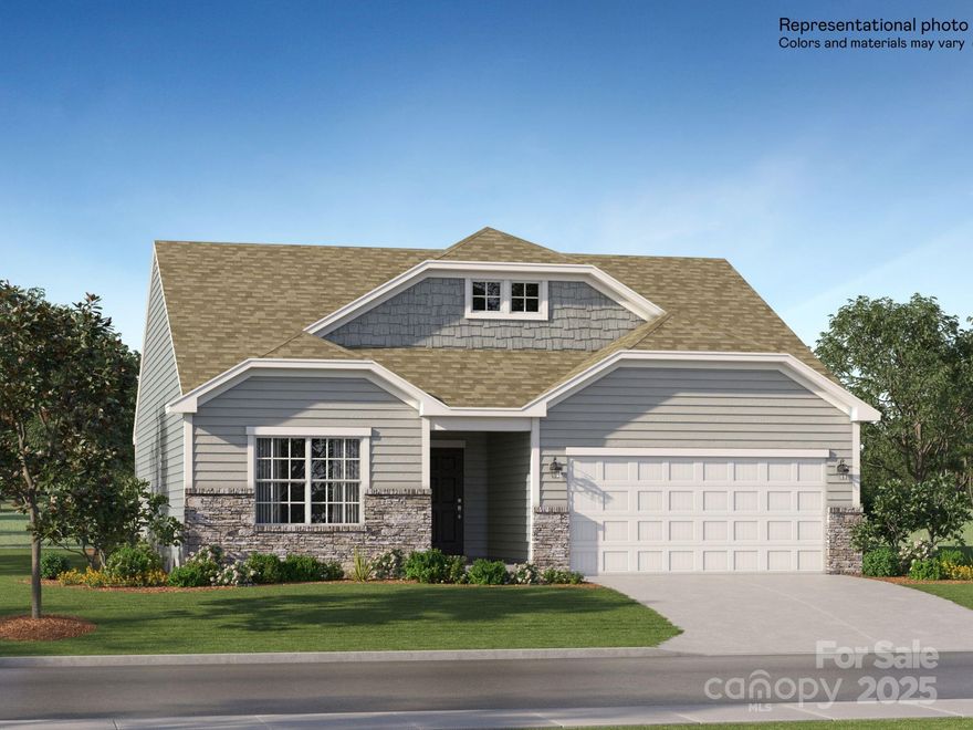 The Henley floorplan is a single-story home featuring a casually elegant design. An open layout flows seamlessly among the inviting Great Room, sunlit breakfast nook and modern kitchen, with convenient access to an outdoor area. The owner’s suite and two secondary bedrooms are situated at opposite corners of the home for enhanced privacy. Plus, our signature Everything's Included program means you will get quartz or granite kitchen countertops, stainless steel appliances, luxury vinyl plank flooring, and so much more at no extra cost! At Walkers Mill, residents enjoy a beautiful and natural surroundings close to rivers the Catawba River, local schools, shops and dining. The community offers easy access to I-77 and Rock Hill and only 30 miles to Metro Charlotte.