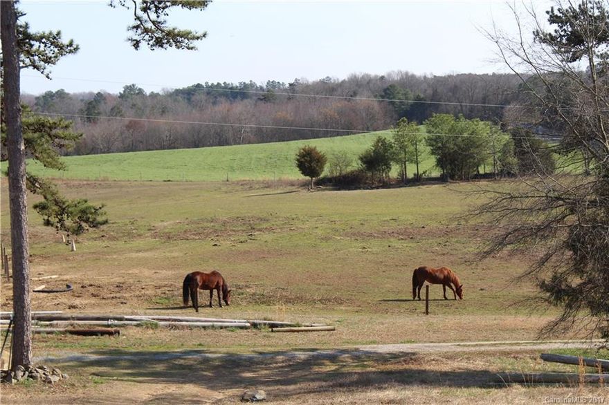 Wow! 40 Acres with a horse farm right off of HWY 742 North near the Union and Stanly county line. High hill in the middle of this parcel would be an outstanding house site! Property already has a rock driveway, well water, which is tasty! (tried it myself) power, a shelter for the horses, and a mobile home. Property has several roads around to make the whole property easily accessible. Located in a beautiful area, this property has a lot to offer. Schedule a showing and see for yourself.