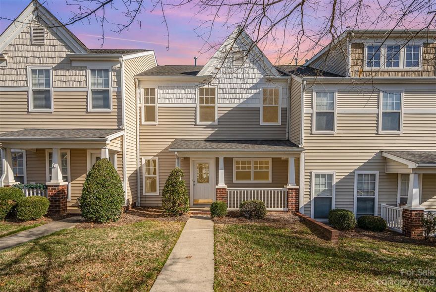 Come See this Freshly Renovated Townhouse with 2 Primary Bedroom Suites. This renovated Townhouse located in the highly desirable neighborhood of Taylor Glenn in Indian Trail NC boasts updated kitchen with new appliances, new LPV Flooring throughout the entire house (No Carpet) & Fresh Paint throughout the home.  The two primary bedrooms are located on the 2nd Floor on separate end of the home. The primary bedrooms future spacious closets.  The Taylor Glenn Community offers access to a rage of amenities, including sidewalks, a pool, gym, tennis courts, and clubhouse. New Refrigerator Conveys with Home.