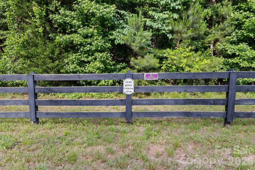11.0 Acre Lot available in Olde York Farms.  Are you looking for an Estate size lot that gives you tons of privacy look no more!  The homes in Olde York Farms are all custom designed masterpieces.  All ARC Details are in the attachments.  This development is right between Lake Wylie and York SC just off HWY 49.  Easy commute into Rock Hill to hit I-77, or straight down Hwy 49 over the Bridge into Charlotte, NC. This is a great location for the Person that wants privacy but does not want to be too far from civilization. Come drive by this one today!