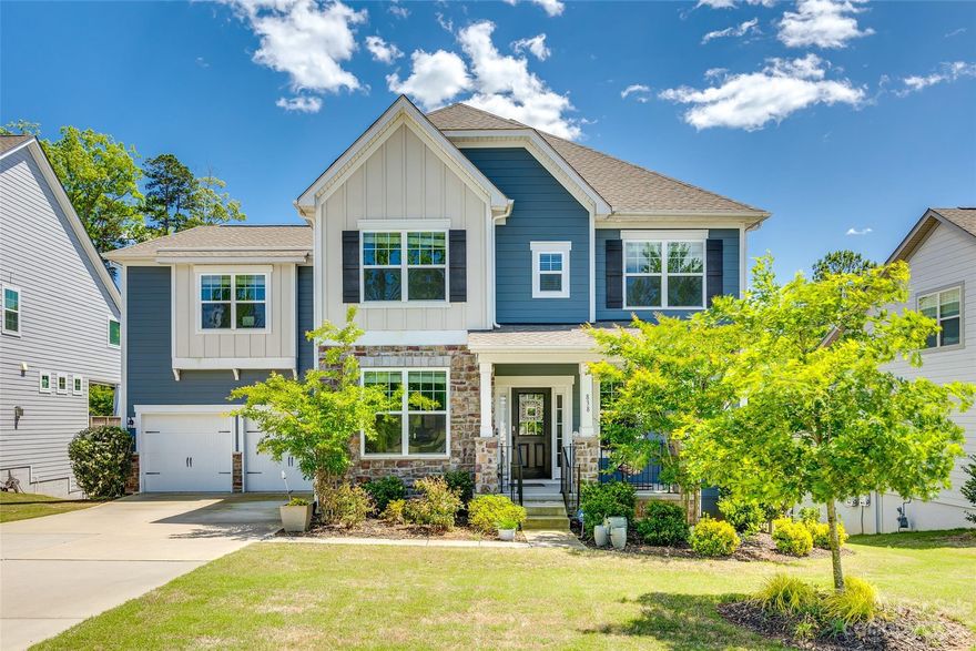 Here is the one you have been waiting for! This basement home has the BEST backyard you will find! Private, HUGE, flat and fenced! Home is located on a quiet, cul-de-sac, near the back on the neighborhood and we all now location is everything! Close to Ballantyne and Promenade shopping. This popular Ivy floor plan has so much to offer, huge granite island, gourmet kitchen with stainless appliances, 5-burner stove and hardwood floors through the main floor. Secondary primary en suite on the main, an office, and a grande dinning room. Upstairs you will find three spacious bedrooms, an other ensuite/bonus room with a full bathroom and just wait until. you see this primary ensuite GETAWAY! This primary bedroom is massive with a sitting room and private fireplace. You may never want to leave home! Combine all this with resort style amenities, award winning schools and LOW SC TAXES! You'll be calling this HOME!