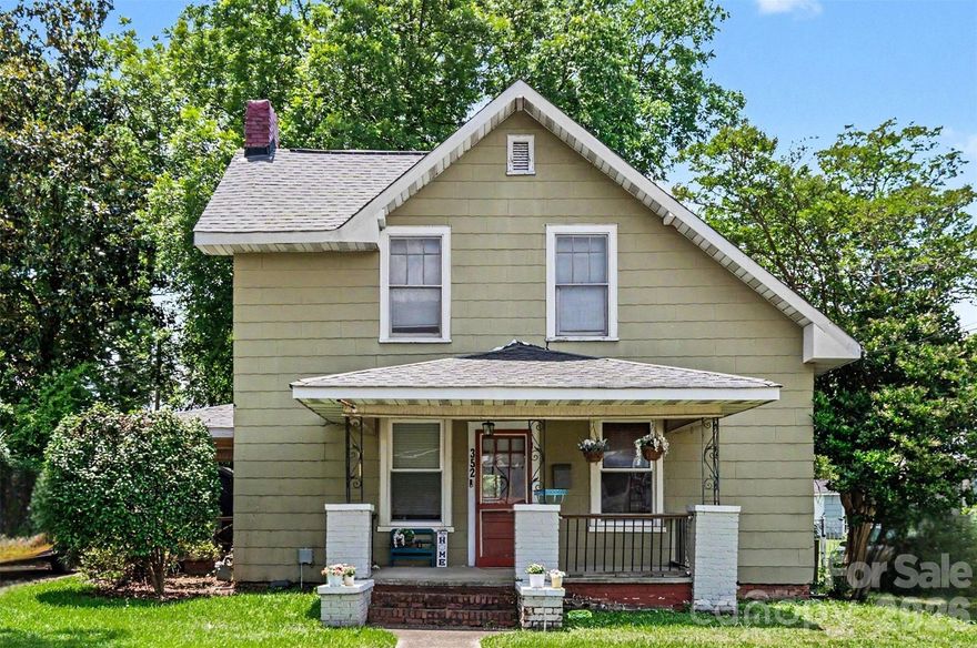 Charming home just minutes from downtown Rock Hill, with easy access to breweries, restaurants, and retail. This 3-bedroom, 1.5-bath home features original character throughout, including crystal door knobs, original pine floors on the first floor, and multiple covered porches. The full bath was converted into a half-bath/laundry combo. Roof replaced in 2018 and downstairs AC ductwork was redone in 2026. Flooring has been updated in the kitchen, half-bath/laundry area, and primary bedroom. The backyard is a true retreat with a fully fenced yard, mature trees, a built-in firepit, and plenty of room to entertain, garden, or simply enjoy the outdoors. A portion of the fence has been recently updated. Don’t miss your chance to own a character-filled home in a convenient Rock Hill location — schedule your showing today!