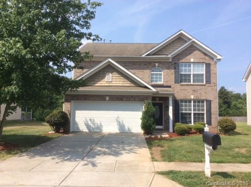 Charming home in excellent condition located on .29 acre lot!  Spacious formals, beautiful laminate flooring on main lvl, eat-in kitchen, freshly painted throughout majority of the home. Newly resurfaced counters in kit & master bath Great Rm w/gas log fireplace. Huge master bedrm w/deluxe master bath & nicely sized custom closet. Wonderfully sized private backyard w/a large deck & pergola roofing backing up to mature trees. New HVAC & carpet upstairs. Convenient to I-485, I-85, & Shopping.