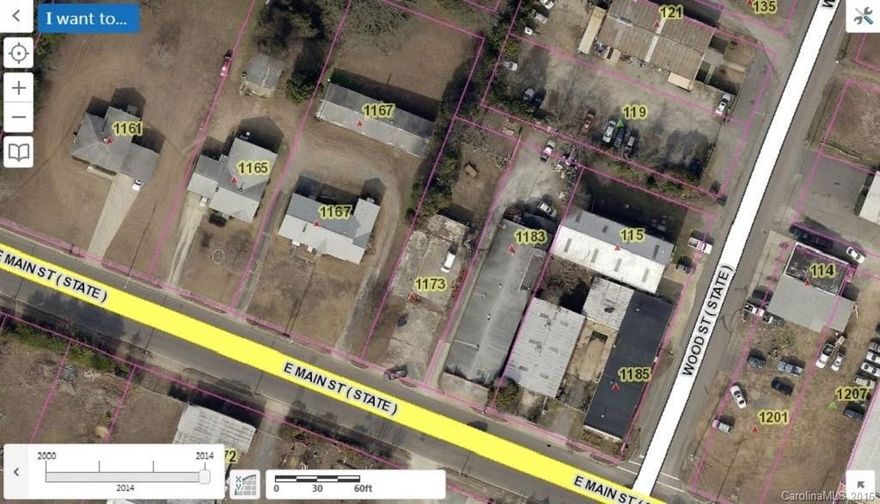 Commercial lot on East Main Street. Zoned IG.