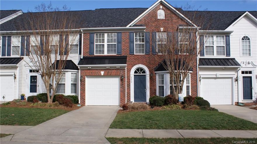 Move in ready!  3 Bed 2.5 Bath townhome located in Sunset Point on Lake Wylie.  Large master on main with spacious master bath and walk-in closet. Open concept with two story great room - gas logs.  Great kitchen with breakfast nook.  Two large bedrooms with large closets - open loft and walk in storage.  Privacy fence surrounds courtyard setting. Square footage will be verified on February 10th.