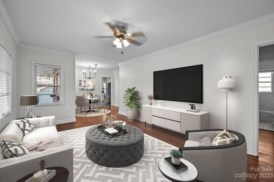 The epitome of LoSo living! Unveiling a haven of sophistication, this home has been patiently awaiting its rightful owner, and the spotlight is on you.
A 3-bedroom, 1-bathroom masterpiece, promising a lifestyle of refined luxury. As you step into this radiant abode, be greeted by the seamless harmony of beautiful hardwood floors, setting the stage for contemporary elegance. But wait, the real magic awaits beyond the threshold – a hidden treasure in the form of a park-like setting and a private backyard. Picture evenings filled with al fresco dining, gatherings with loved ones, or simply basking in the serenity of nature's embrace.
Location. Prime doesn't quite cover it. This home ensures unparalleled convenience with access to retail, parks, restaurants, and office spaces. The LoSo district has never looked so inviting. Don't miss the chance to make this home yours – an oasis in the heart of Charlotte's dynamic amenities.

Schedule your showing today.