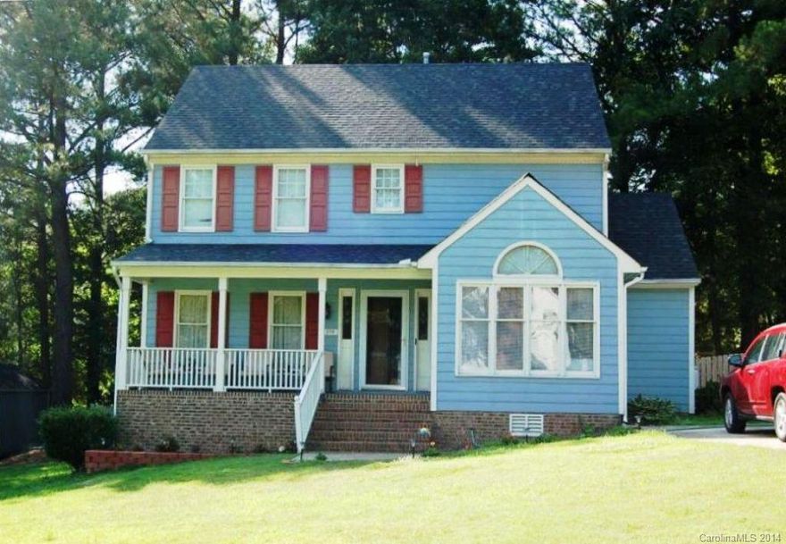 Beautiful two story home in fantastic established neighborhood! Freshly painted thru-out most of interior. Remodeled kitchen with lots of cabinets and eat in bar. Very open floor plan with two story great room with fireplace and gas logs and formal dining room. Huge master downstairs with whirlpool in master bath. The 2nd and 3rd bedrooms upstairs are huge as well with tons of closet space. Large deck overlooking very private fenced in backyard. Two HVAC units.  Must have a an appointment.