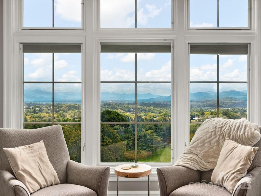 The Fitzgerald remains one of the most desirable addresses for luxury residences in the southeast. This two bedroom floorplan is open and spacious with close views of downtown Asheville as well as the mountains in the distance. The Fitzgerald is located next door to the Grove Park Inn Omni. It is in proximity to downtown, yet enjoying the serenity and grandeur of the historic Grove Park neighborhood. The Fitzgerald is above the golf course with great views of the Donald Ross course below.  Top floor with large balcony for sunsets and the spectacular Independence Day fireworks. Very special and unique so please call for a private showing…..