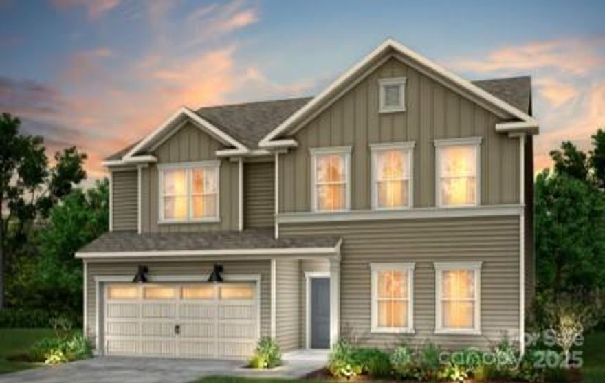 Master-planned neighborhood conveniently located minutes away from the Rivergate Shopping Center, Carolina Premium Outlets, McDowell Nature Preserve, and Lake Wylie, and in close proximity to the Charlotte Douglas International Airport and Uptown Charlotte.  This Mitchell is a 5-bed, 3-bath two-story home featuring a first-floor formal dining room, guest bedroom, and full bathroom; open floor plan; beautiful kitchen with extensive cabinetry, a huge island, and gas stainless steel appliances; and an upstairs game room + 4 more bedrooms with large closets.  We are offering a financing incentive with use of our preferred lender, for a limited time.  HOA fees includes High-Speed Internet and TV service, with an amenity center now open.