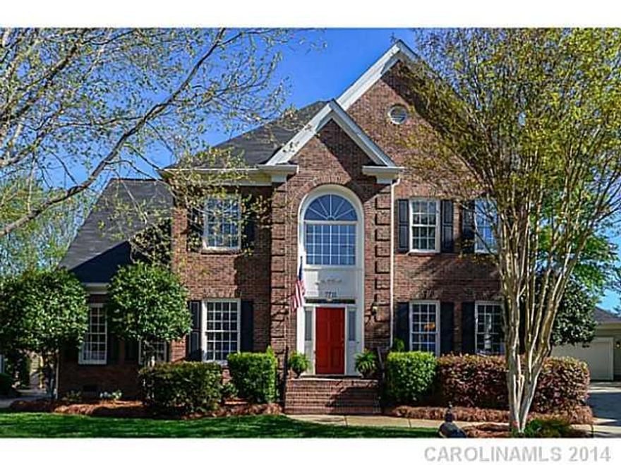 Wonderful brick home on cul de sac has everything! HW floors, crown molding, big DR, separate Office (or LR) w glass doors, lg Great Rm w vaulted ceiling & FP, beautiful Sunroom too!  Butlers pantry & Kitchen have granite counters.  SS appliances, double ovens, desk, big eat in area, lots of cabinets. Master BR on main & Master Bath. 4 BR on upper.  Fenced yd, deck.