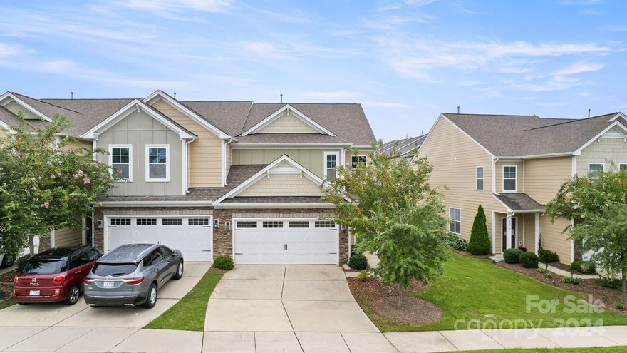 Primary bdrm on main floor! Gorgeous end-unit townhome in highly desirable Walnut Creek, offering one of the largest floorplans for the neighborhood. Privacy fence installed on back patio May 2024, making the back patio completely private, offering both concrete patio space and green space. Perfect for pups! Walk into the 2-story entry way & enjoy the extra natural light from the end-unit additional windows. Primary bdrm on main w/  en-suite bathroom & walk-in closet. Kitchen features granite counters, gleaming real wood cabinetry, wide plank wood floors, & upgraded tiled backsplash. Main also featuring recessed lighting, crown moldings, and oversized laundry closet. Upstairs - 3 additional bedrooms, PLUS large loft space (perfect for office/playroom/den). Attached 2 car garage w/ plenty of storage space. Walnut Creek neighborhood is bursting with activity, featuring community club house, fitness center, 2 outdoor pools, picnic area, playground, and sidewalks/walking trails.