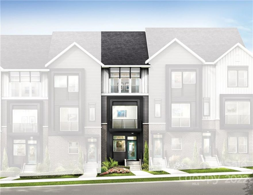 3-story townhome w/1-car garage plus driveway. 1st floor has Flex rm & powder. Spacious Kitchen w/GE SS appliances, gas range & counter depth French door fridge, gray painted cabs w/quartz countertops, large island w/built-in double trash pullout, Moen Brantford Chrome pulldown faucet, & under-cabinet lighting. Sliding doors lead to terrace off the Kitchen. Both bedrooms are third floor, along w/laundry closet & stackable washer/dryer combo included. Premier suite has private bath w/gray painted cabinets, quartz countertop, tiled floor, & a fully tiled semi-frameless shower. Guest bath includes quartz counters, gray cabinets, & tiled floor. Stairs include oak treads & wrought iron balusters. Unbeatable location less than 2 miles west of uptown. Parks, walking paths & biking trails are steps away; while restaurants, breweries & entertainment are just minutes away. Builder is offering $2500 toward closing costs & a limited-time 2-1 Mortgage Rate Buydown w/the use of preferred lender.