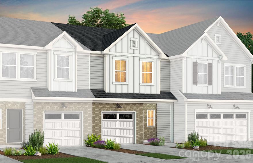 Homesite #24 - READY for JULY!! Discover the charm of Mallard Park offering 268 new construction 2-story townhomes in desirable North Charlotte area.  The community is conveniently located next to Mallard Creek Park with quick access to major roadways, shopping, dining, recreation, and entertainment.  Within the community, enjoy a connected, low maintenance lifestyle with resort style pool and cabana, a kid's playground and a dedicated dog park. HOA dues include lawn maintenance and a special Spectrum 1 gig Wi-fi package.  

The Landis Floor Plan offers an open layout, spacious gathering room, loft, and elegant owner’s suite, this plan embodies comfortable townhome living.  Home features upgraded finishes, stainless steel whirlpool appliances, 42" cabinets, Low Voltage and Electrical Packages, and more.  Backs up to nature area with no backyard neighbors!

Take advantage of exclusive financing incentives with our preferred lender.  Photos shown are for representation purposes only.