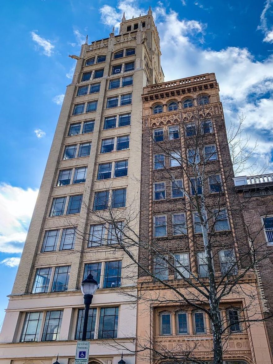 Wide range of office spaces in varying sizes now available in the Jackson Building, one of Asheville's most impressive structures and Western North Carolina's first skyscraper. Architect Ronald Greene captured the neo-gothic style with mountains of glass and terra cotta resulting in one of Asheville's most recognizable buildings. 

Located in the center of downtown Asheville's popular Pack Square and steps away from the city's best restaurants, coffee shops, and shopping. Quickly check off your must have list with incredible views, abundant natural light, functional floor plans, and competitive pricing. 

Recent professionally designed renovations include new paint and carpet in offices and common areas, new restrooms, renovation of main lobby, new elevators, and fun additions including artwork, wayfinding signage, and designer lighting.