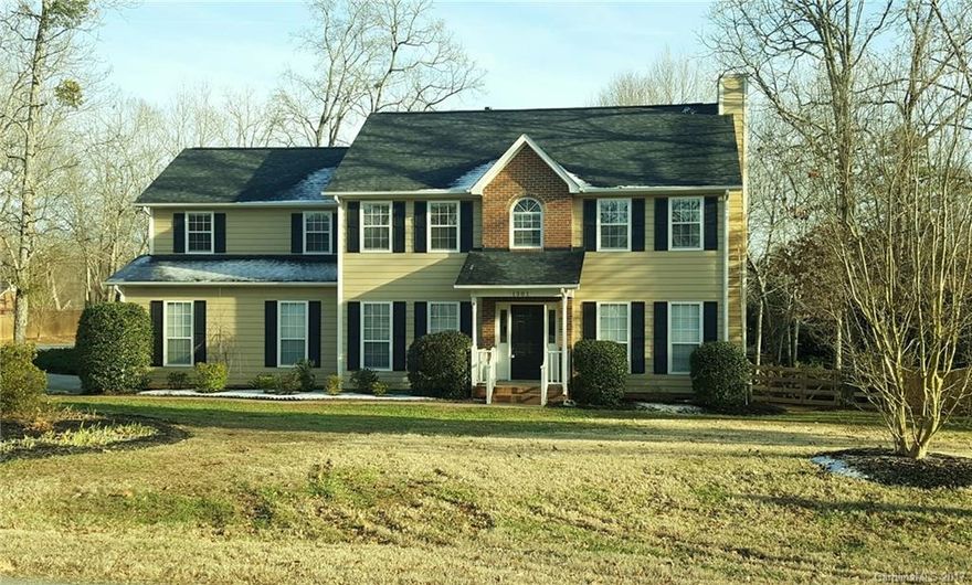 Updated home in desirable neighborhood with no HOA. Conveniently located to 485 & Lawyers Rd .Home is on 1/2 Acre with fenced backyard, side load garage and corner lot. Updated kitchen with new cabinets, granite counters(2014) & appliances (dw 2014, frig and stove 2016).  New bamboo hardwood floors in kitchen, dining room, hallways, new carpet 2014. New roof & garage doors in 2016. The HVAC is only 6 yrs old. Family room is huge with gas fireplace. All bedrooms are very large with large closets.